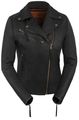 True Element Womens Premium Riveted Asymmetrical Motorcycle Leather Jacket Black Size 3xl 