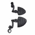 Hk Group Motorcycle Black 360 Adjustable Peg Mounting Kit U Shape Footrest Foot Pegs For V-star Roadstar Suzuki Boulevard