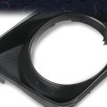 Fog Light Trim Set For 2009-2010 Toyota Corolla W Fog Hole Driver And Passenger Side Black