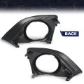 Pit66 Fog Light Trim Set For 2009-2010 Toyota Corolla W Fog Hole Driver And Passenger Side Black
