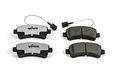 Z36-1746 Rear Carbon Fiber Ceramic Brake Pad Set With Installation Hardware For Ram Promaster 1500 2500 And 3500 Truck Tow Z36 