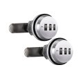 Recpro Rv Combination Cam Lock For 5 8 Thick Door 3-digit 3 4 Cylinder Replacement Baggage Box Cabinet And More 2-pack Chrome