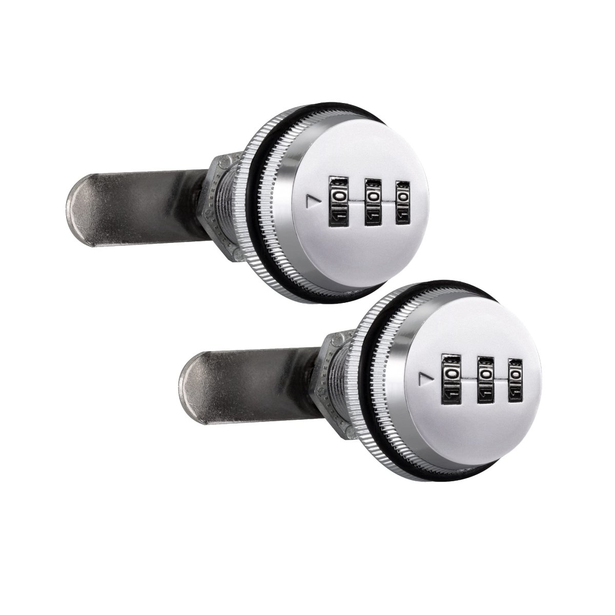 Recpro Rv Combination Cam Lock For 5 8 Thick Door 3-digit 3 4 Cylinder Replacement Baggage Box Cabinet And More 2-pack Chrome