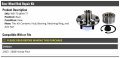 Rear Wheel Hub And Bearing Repair Kit With Retaining Ring Axle Nut Compatible 2003-2008 Honda Pilot