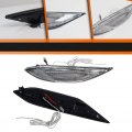 Adiil Clear Lens Amber White Full Led Front Side Marker Light Kit Compatible With 2011-2014 Porsche 958 Cayenne Switchback Turn