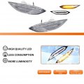 Adiil Clear Lens Amber White Full Led Front Side Marker Light Kit Compatible With 2011-2014 Porsche 958 Cayenne Switchback Turn