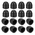 50pcs Hex Nut Cover M4 Black Plastic Dome Protection Cap Bolt Covers For Hexagon Screws Bolts 