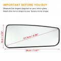 Uxcell Car Right Passenger Side Towing Mirror Glass Replacement Lower Part Ford F-150 2015-2021 For F-250 F-350 F-450 F-550