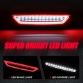 Auto Dynasty Black Led Neon Tube Bar Third Tail Brake Light Reverse Back Up Rear Fog Lamp For Ford Mustang 15-18