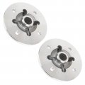 Caltric 2 Front Wheel Axle Hub Stators Compatible With Yamaha 5ug-f5111-10-00 5ug-f5111-02-00