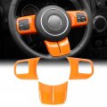 Cherocar For Jeep Steering Wheel Covers Panel Decoration Interior Accessories 2011-2017 Wrangler Jk Unlimited Patriot Compass