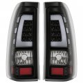 Taillight For 1999-2006 Chevy Silverado 1999-2002 Gmc Sierra 1500 2500 3500 Led Tube Bar Tail Lights Lamp Smoked Lens Black 