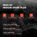 A-premium Set Of 8 Ignition Coil Pack And Iridium Spark Plugs Compatible With Land Rover Range 2006-2009 Lr3 Jaguar Xf Xj8 Xjr