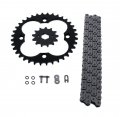 Fits Honda Trx250r 250r O Ring Chain And Sprocket Black 13 36 96l