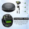 Side Brush Motor Module Replacement Kit With 2 Pack Brushes And Front Caster Wheel Compatible For I-robot Roomba I E J Series