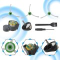 Side Brush Motor Module Replacement Kit With 2 Pack Brushes And Front Caster Wheel Compatible For I-robot Roomba I E J Series