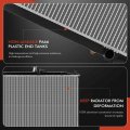 A-premium Engine Coolant Radiator A C Condenser Cooling Kit Compatible With Mitsubishi Montero 2001-2002 3 5l Automatic