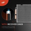 A-premium Engine Coolant Radiator A C Condenser Cooling Kit Compatible With Mitsubishi Montero 2001-2002 3 5l Automatic