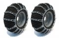 The Rop Shop New Pair 2 Link Tire Chains 13x5x6 For Mtd Cub Cadet Lawn Mower Tractor Rider 