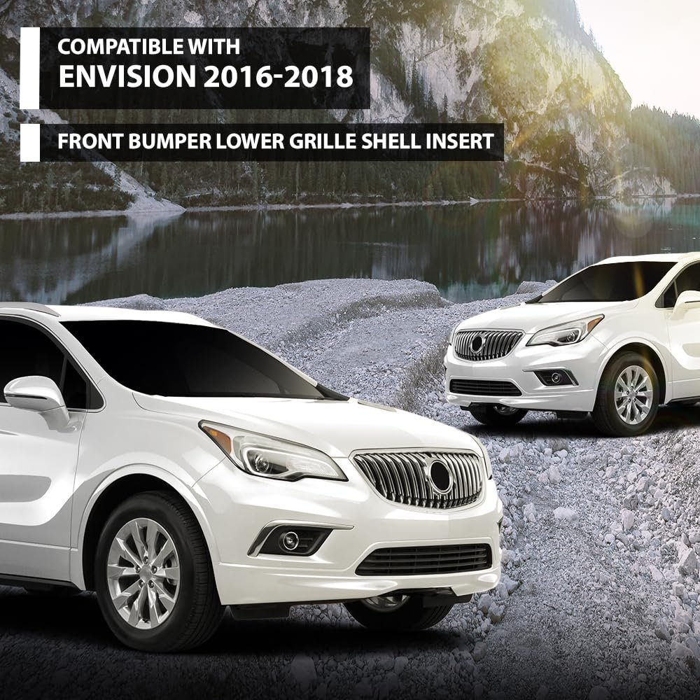 Front Bumper Lower Grille Shell Insert For Buick Envision 2016 2017 2018 Black Part Number 22905952 Gm1036186