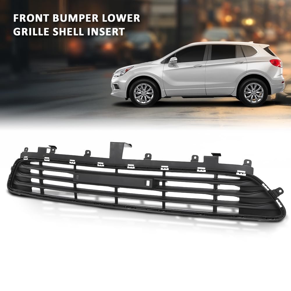 Front Bumper Lower Grille Shell Insert For Buick Envision 2016 2017 2018 Black Part Number 22905952 Gm1036186