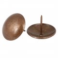 Aexit Home Furniture Nails Screws Fasteners Round Head Iron Renovation Tack Copper Tone 30mmx25mm 5 Pcs