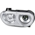 Auto Dynasty Ch2502219 Hid Projector Headlight Lamp For Dodge Challenger 2008-2014 Driver Left Side Chrome Housing 