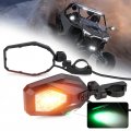 Utv Led Lighted Side Mirrors With Flowing Turn Signal Spot Ground Light Heavy Duty Rally Integrated Mirror For 1 6 -2 Roll Bar 