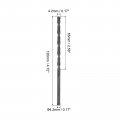 Uxcell High Speed Steel Lengthen Straight Shank Twist Drill Bit Fully Ground Black Oxide 4 2mm Diameter 85mm Total 55mm Length