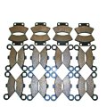 Front And Rear Brake Pads For 1991 1992 1993 Polaris 250 Trail Boss 4x4 Semi Metallic Compound General Use Riding