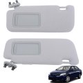 Left Right Side Sun Visor Sunshade With Mirror Gray For Corolla Sedan 4 Door 2009 2010 2011 2012 2013 Replacement 74320 12e00 