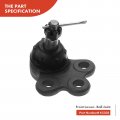 A-premium Set Of 6 Front Lower Ball Joint Inner Outer Tie Rod End Compatible With Buick Riviera 92-96 Cadillac Allante 92-93