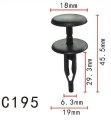 Autobahn88 Radiator Air Baffle Push-type Clip Compatible With Gm Cadillac Eldorado Seville 1993-on Oem Pack Of 20