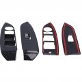 4pcs Window Switch Panel Cover Fydun Carbon Fiber Lift Button Frame Replacement For Mazda Cxa 3 Cx3 2016a 2021