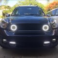 Nslumo Mini Led Rally Drl Light 18w High Power Dc12v Canbus Daytime Running Halo Fog Lamp Kit For R55 R56 R58 R59 Driving