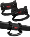 Roll Bar Grab Handles Sxs Atv Utv Grips For 1 5 To 2 Rollbar Black Red Hand Grip Grabs With Stainless Steel Buckles Honda Teryx 