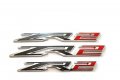3pack Fender Rear Zr2 Emblems Badges Letter Compatible With Replacement For Silverado Colorado 84865797 Oem Chrome Red