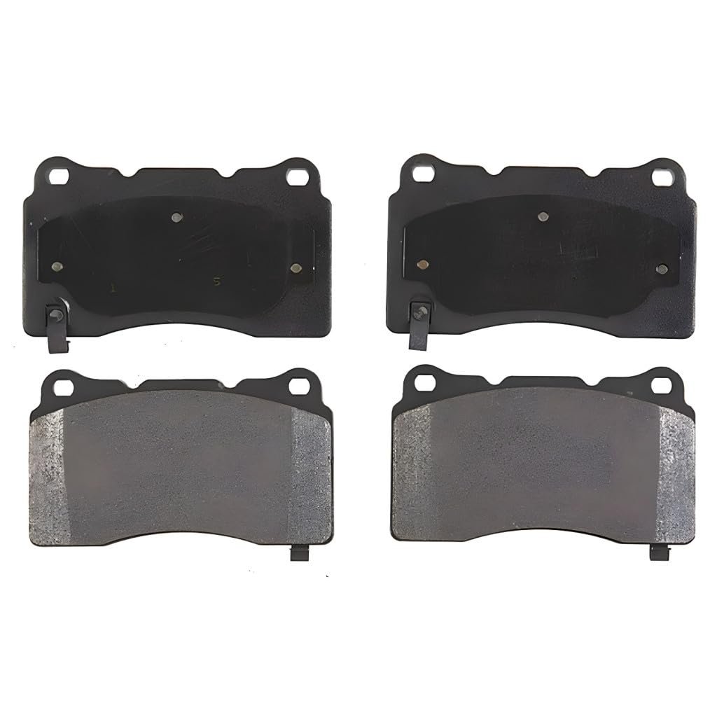 Front Brake Pad Set For Chevy Corvette 2014 2019 Metallic Friction Material Silver Classification Replacement 19285976