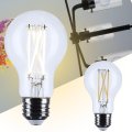 Satco 12 5w Led A19 Light Bulb 3500k Neutral White 1500 Lumens Clear Finish E26 Medium Base Dimmable 300 Degree Beam Enclosed 