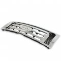 Hecasa Front Bumper Grill Compatible With 2009-2012 Ford F150 9l3z8200d Fo1200511 Guard Cover Hood Grille Shell Chrome Silvery
