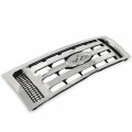Hecasa Front Bumper Grill Compatible With 2009-2012 Ford F150 9l3z8200d Fo1200511 Guard Cover Hood Grille Shell Chrome Silvery