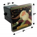 Christmas Holiday Santa Joy To The World Tow Trailer Hitch Cover Plug Insert