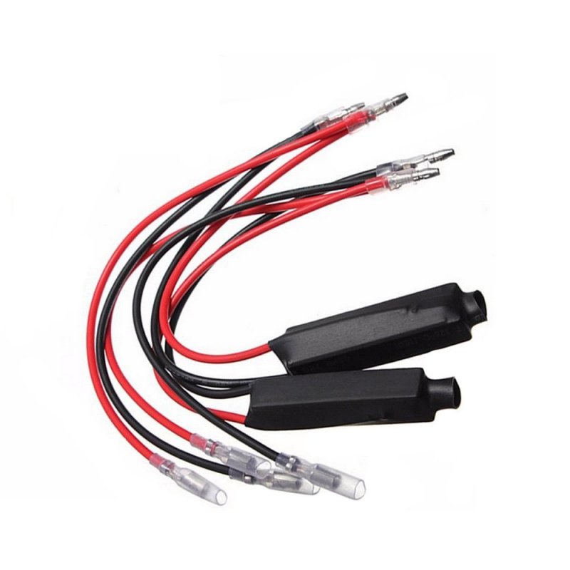 4 Pack Universal 12v Motorcycle Turn Signal Led Load Resistors 10w Flash Blinker Fix For Hyper Flashing Waterproof With Bullet