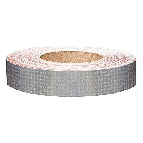 Reflective Tape 1 In Wide White Polyester Safety Marking And Warning Model 18651
