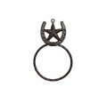 Treasure Gurus Texas Barn Star Western Decor Horseshoe Bath Towel Ring 