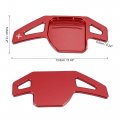 X Autohaux Pair Red Car Steering Wheel Shift Paddle Cover Shifter Extension For Audi A3 A4l A5 A6 A7 A8 S5 Q5 Q7