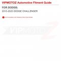 Vipmotoz White Led Strip Side Marker Light Front Fender Parking Lamp For 2015-2023 Compatible With Dodge Challenger Black