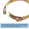 Uxcell 2pcs T-bolt Hose Clamps 170-180mm 6 69 -7 09 Id Range Carbon Steel Radiator Intake Clamp For Truck Exhaust