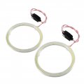 Fydun Cob Angel Eyes Headlight 1 Pair Auto Halo Rings Eye Chips Drl Led 12v For Motorcycle Car 90mm 