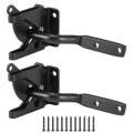 Self Locking Automatic Gvity Lever Fence Gate Latch A 2 Pack Heavy-duty Steel A Quick Installation For Versatile Use On Wood 